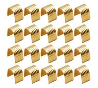20PCS 3D Printer Belt Copper Buckles, 6.5 * 9mm Belt Fixing Connectors 3D Printer Accessory, Wire Cable Connector, 3D Printer Belt Crimps End For Open Timing Rubber Belt