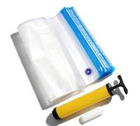 20Pcs 3D Printer Filament Resealable Bags, Vacuum Storage with Double Seal for Dry Filament, Compatible with 1.75mm, 2.85mm, 3mm Reels, Hand Pump Ziplock