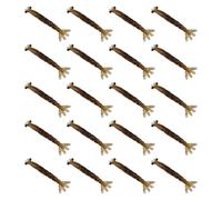 20Pcs 3D Shrimps Artificial Baits Glitter for Saltwater Fishing | Mini Shrimp Lure Multi-Segmented Four-Leaf Tail Design Targeting Bass and Predatory Fish for Stream Fisher