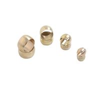 20PCS 3mm-16mm ID Brass Compression Sleeve Fitting Sleeve Ferrule Ring(6mm)