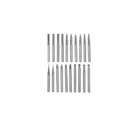 Gasea 20pcs 3mm 1/8" Shank Double Cut Head Tungsten Carbide Rotary Burr Set for Woodworking, Carving, Engraving