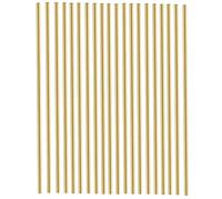 20PCS 3mm Brass Rod, Metal Solid Round Brass Rod Pin Lathe Bar Stock for RC Model Airplane Helicopter DIY Craft - 100mm Length