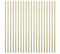 20PCS 3mm Solid Round Brass Rod Lathe Bar Stock Kit for DIY Craft Tool, 3mm / 0.12 inch in Diameter 12 inch in Length