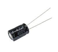 20PCS 400V4.7UF 8 * 12mm 4.7UF 400V 8x12mm aluminum electrolytic capacitor DIP