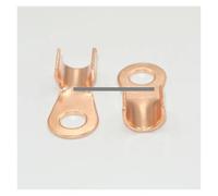 20Pcs 40A Open Copper Battery Passing Through Crimp Terminal Wire Lugs 6mm Ring for 4-10mm2 Stud Tongue Copper