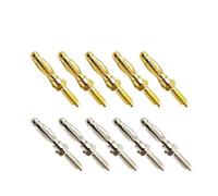 20PCS 4mm Banana Plug With M4 Thread Male Connectors Audio Plug Cold Pressure Solderless Electric Lantern Type (Color : Gold 20Pcs)