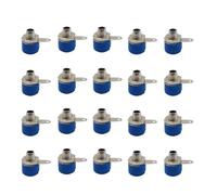 20Pcs 4mm Banana Socket Jack Female Connector Binding Post Speaker Panel Terminals Plug Adapter 5 Colors(Blue)