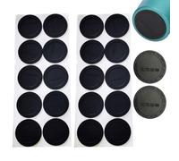 20Pcs 5.6cm Diameter Black Rubber Bottoms for Sublimation Tumblers Anti-Slip Silicone Bottoms with Adhesive Protective Drink Bottom Pads for Wine Tumblers Thermal Bottle Mason Jars