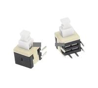20PCS 5.8x5.8mm x Height 10.1 mm Push Button Switch On/Off PCB DPDT Lock Right Angle Key switch Self Lock Push