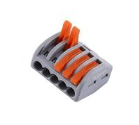 20Pcs 5 Way Spring Terminal Block Reusable Electric Cable Wire Connector
