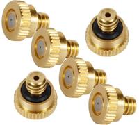 20pcs/50pcs/100pcs 10/24 UNC Brassmisting Nozzles for Garden Outdoor Cooling System Low-Pressure Atomizer 50pcs 0.1mm