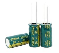 20PCS 50V2200UF Electrolytic Capacitor 2200UF 50V 16x25mm EKFBQBGW