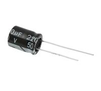 20PCS 50V220UF 10 * 13mm In-line Electrolytic Capacitor 220UF/50V 8x12MM BIANMTSW