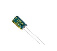 20pcs 50V220UF 50V 220UF 8 * 12MM Low ESR/impedance High Frequency Aluminum Electrolytic Capacitor 50V 220UF Energy storage elements
