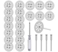 20Pcs 545 Diamond Cutting Wheel Set Cut Off Discs for Dremel Rotary Tool