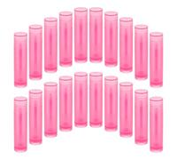 20pcs 5g Pink Pe Empty Lipstick Tube Refillable Containers | Travel Use, Waterproof Finish, Light Build, for Women and Girls, Practical DIY Lip Balm Packaging