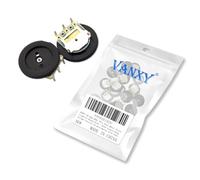 20PCS 5K Ohm B502 3Pin Dial Wheel Potentiometer Round Disk/Knob Single-Gang Volume Control Potentiometer with Gear, 16mm Diameter x 2mm Thickness