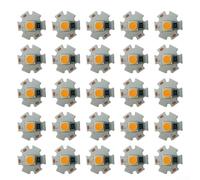20pcs 5V 5W LED Lamp Beads with Aluminum Heat Sink Plate for DIY Projects, Commercial Spotlights and Floodlights(5V-5W Pure White)