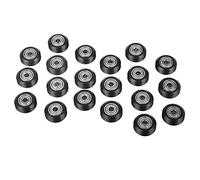20pcs 625 V-Groove Pulley Roller Metal V-Type Guide Pulley Wheel Roller Bearing wear-Resistance Groove Wheel for Window Door Linear Motion System
