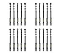 20pcs 6mm Masonry Drill Bits Set for Concrete Tile Brick Stone, Carbide Drill Bit Set for Plastic, Ceramic and Wood