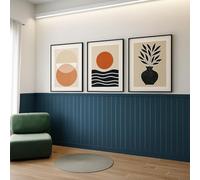 20PCS 6mm Wall Panelling Kit Shaker Style 3D Wall Panel Kit | MDF Wall Panels - Paintable Accent Panel Kit for a Stylish Upgrade to Any Home Decor 100cmx10cm