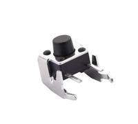 20Pcs 6x6 PCB Momentary Tactile Tact Push Button 4-Pin Self-reset Switch Right Angle With stent 6 * 6 * 4.3/5/6/7/8/9/10/11/12/13mm(20PCS 6x6xH8.0mm)