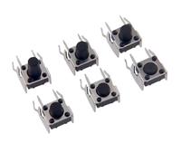 20Pcs 6x6 PCB Momentary Tactile Tact Push Button 4-Pin Self-reset Switch Right Angle With stent 6 * 6 * 4.3/4.5/5/6/7/7.5/8/9/10mm(6x6x10mm)