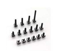 【20PCS】6x6 Push Button Switch DIP 6X6X4.3 4.3/5/6/7/8/9/10/11/12/13/14/15/17/19/30/MM Light Touch Switch The Power Switch 4Pins(6x6x10mm)