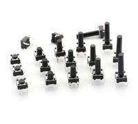 20PCS 6x6 Push Button Switch DIP 6X6X4.3 Light Touch Switch 6 * 6 * 4.3/5/6/7/8/9/10/11/12/13/14/15/16/17MM The Power Switch 4Pins(20PCS 6x6x8mm)