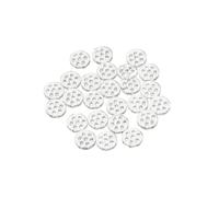 20Pcs 8mm/0.3Inch Clear High Borosilicate Glass Screens Filters with Holes 7 Honeycomb Holes Filter Screen