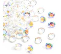 20Pcs 8mm Round Transparent Glass Crystal Pointback Glitter Rhinestones Strass Diamonds for Jewelry Making Nail Accessories DIY Craft Decorations DIY Project Nailart Home Decor (Paradise Shine)