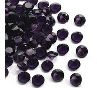 20Pcs 8mm Round Transparent Glass Crystal Pointback Glitter Rhinestones Strass Diamonds for Jewelry Making Nail Accessories DIY Craft Decorations DIY Project Nailart Home Decor (Violet)