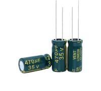 20Pcs 8x16 High Frequency Low Resistance 16v1000uf 25v680uf 35v470uf 50v220uf Electrolytic Capacitor(35v470uf 20PCS)