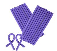 20Pcs 9.45 Inch Length Soft Foam Hair Rollers Flexible Curling Rods No-Heat Hair Curlers Hair Styling Tools Twist Rods for Short Medium Long Hair (Random Color)