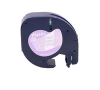 20PCS 91331 LT Label Tape 12mm X 4m Compatible with Plastic 91201 91331 12267 18769 18771 LT-100H LT-100T(20PCS Black on Clear)