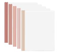 20pcs A4 Clear Report Covers with Sliding Bars, 70-Sheet Capacity File Folders for School, Office for Document(Mix Pink)