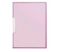 20pcs A4 Side Open-Buckle PP File Folder Document Display Book Multi-Page Transparent Insert Bag Stationery for Schools and Offices(Pink)