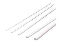 20pcs ABS Half Round Rod, 500mm X 1-6mm Plastic Stick For Diorama Sand Table Architecture Building Materials Model Making Kits(3x500mm)