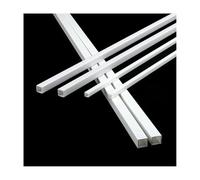 20PCS ABS Hollow Square Tube Set - 3mm to 10mm, 25cm/50cm Length for DIY Model Making & Water Connectors(25cmx10x10mm)