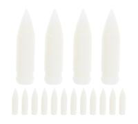 20pcs Acrylic Marker Pen Replacement Tips, Soft Nylon Brush Nibs for Art | White Points Support Consistent Ink Flow, Easy Fitting for Crafters, Professionals, Paper Projects and Journaling
