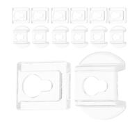 20pcs Acrylic Photo Wall Mounts Keyhole Frame Hangers | Hidden Mounting Style, Design, Office and Living Room Use, Glazier Points, Mirror Wall Clips