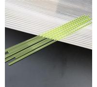 20pcs Acrylic Rigid Cylinder Rods Acrylic Round Cake Sticks, Diameter 3mm Candy Cake Toppers DIY Model Crafts(Green,3x250mm)