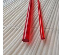 20pcs Acrylic Rods Colored, 4 to 10inch Multicolor Acrylic Rods For Crafts, Lucite Bar For Cake Toppers Flagpole Dia 3mm(Red,3x200mm)