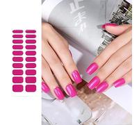 20Pcs Adhesive Full Wrap Gel Art Sticker Gel Wrap Semi Cured Gel Polish Strips Decals