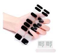 20Pcs Adhesive Full Wrap Gel Sticker Waterproof Gel Wrap Semi Cured Gel Polish Strips Decals