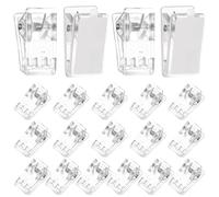 20PCS Adhesive Tapestry Clips Self Adhesive Stick on Wall Memo Clips Pegs for Tapestry Plastic Sticky Spring Clip Double-Sided Spring Clip for Home Office Poster Photo Flag