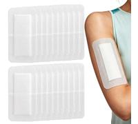 20Pcs Adhesive Wound Dressings, Self Adhesive Breathable Plasters (10× 20cm)