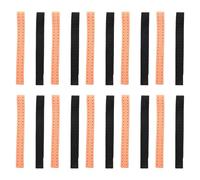 20Pcs Adjustable and Breathable Replacement Armband Soft Strap Band for Heart Rate Monitor - (Black+Orange)