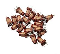 20pcs Adjustable High-Frequency Ferrite Core Inductors 0.6uH-1.7uH 12T Plastic Copper Coil Components for Electronic Circuit Projects and RF Tuning Applications
