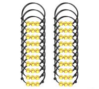 20pcs Adjustable Sport Charm Bracelets for Boys, Fun Baseball Accessories for Parties and Team Building Events (Basketball)